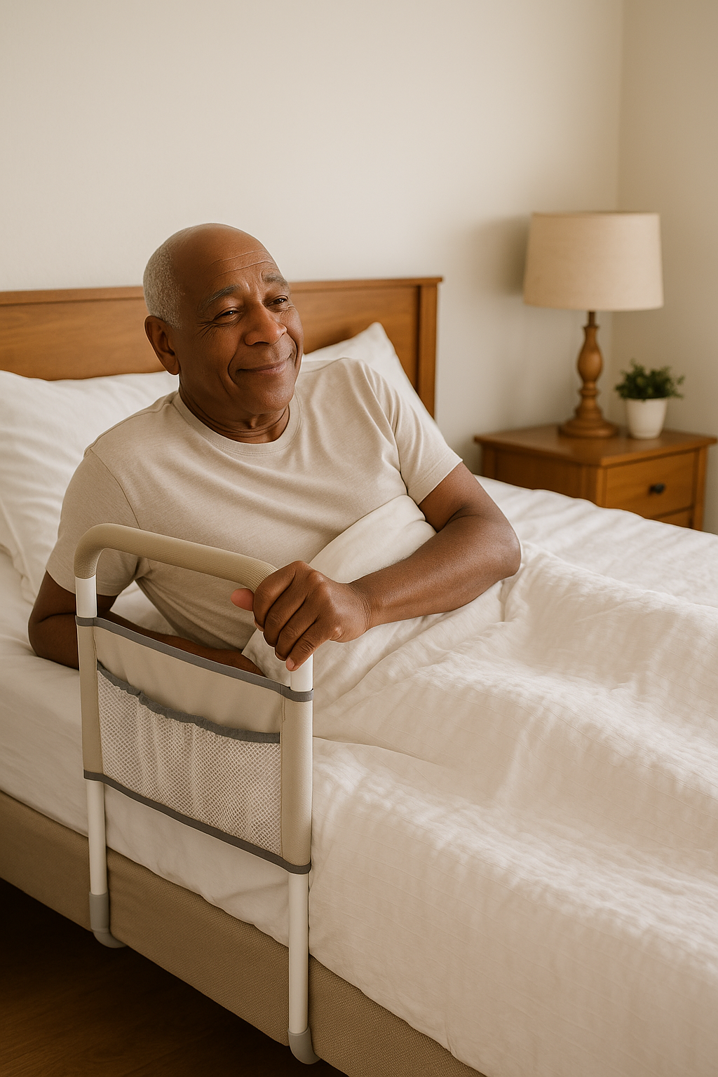 BARRA DE APOIO COM BOLSO DUPLO