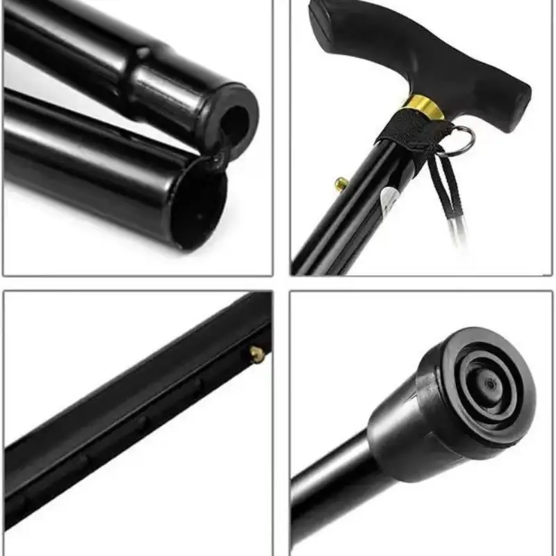 Bengala Aluminio Dobrável Regulagem De Altura