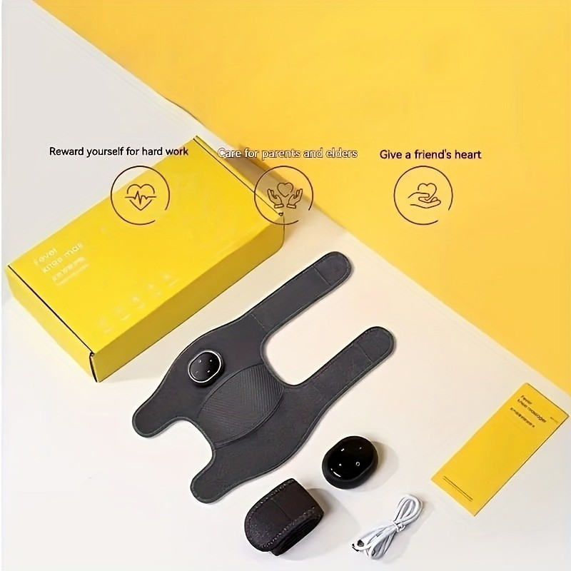 Massageador Aquecido para Joelho Cotovelo e Ombro 3 em 1 Vibrações Ajustáveis e 5 Modos de Aquecimento