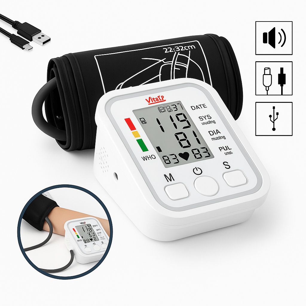 MEDIDOR DE PRESSÃO VITALPRESS COM VOZ
