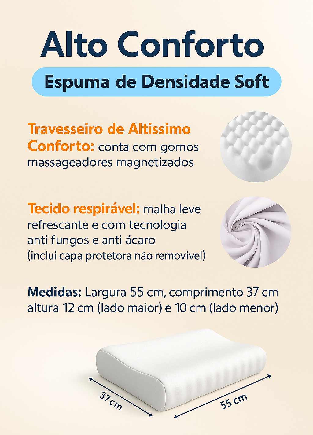 TRAVESSEIRO ANTI RONCO