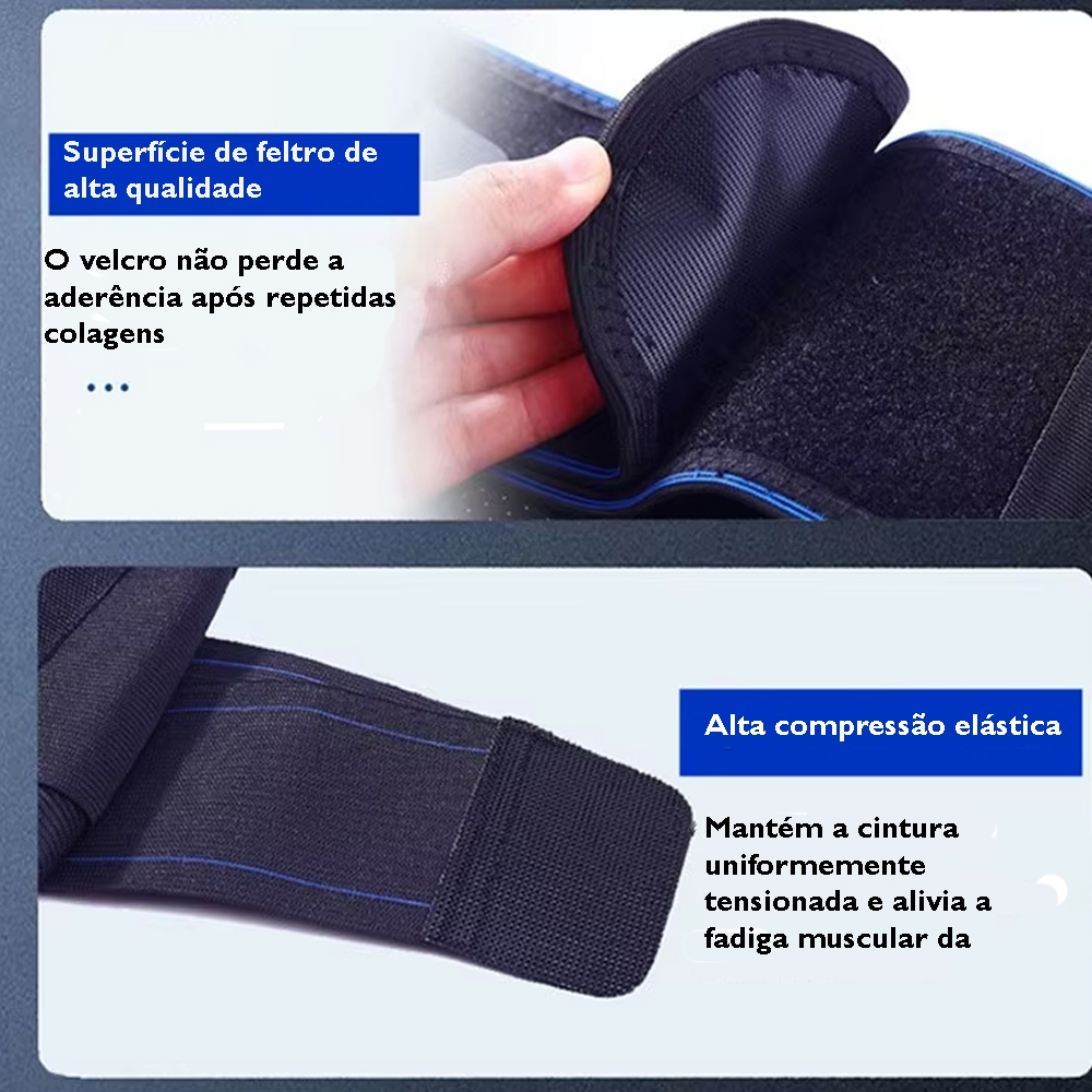 Cinta Lombar Magnética Turmalina Emagrece Ciatico Hernia de disco Alivio Dor Auto-aquecimento